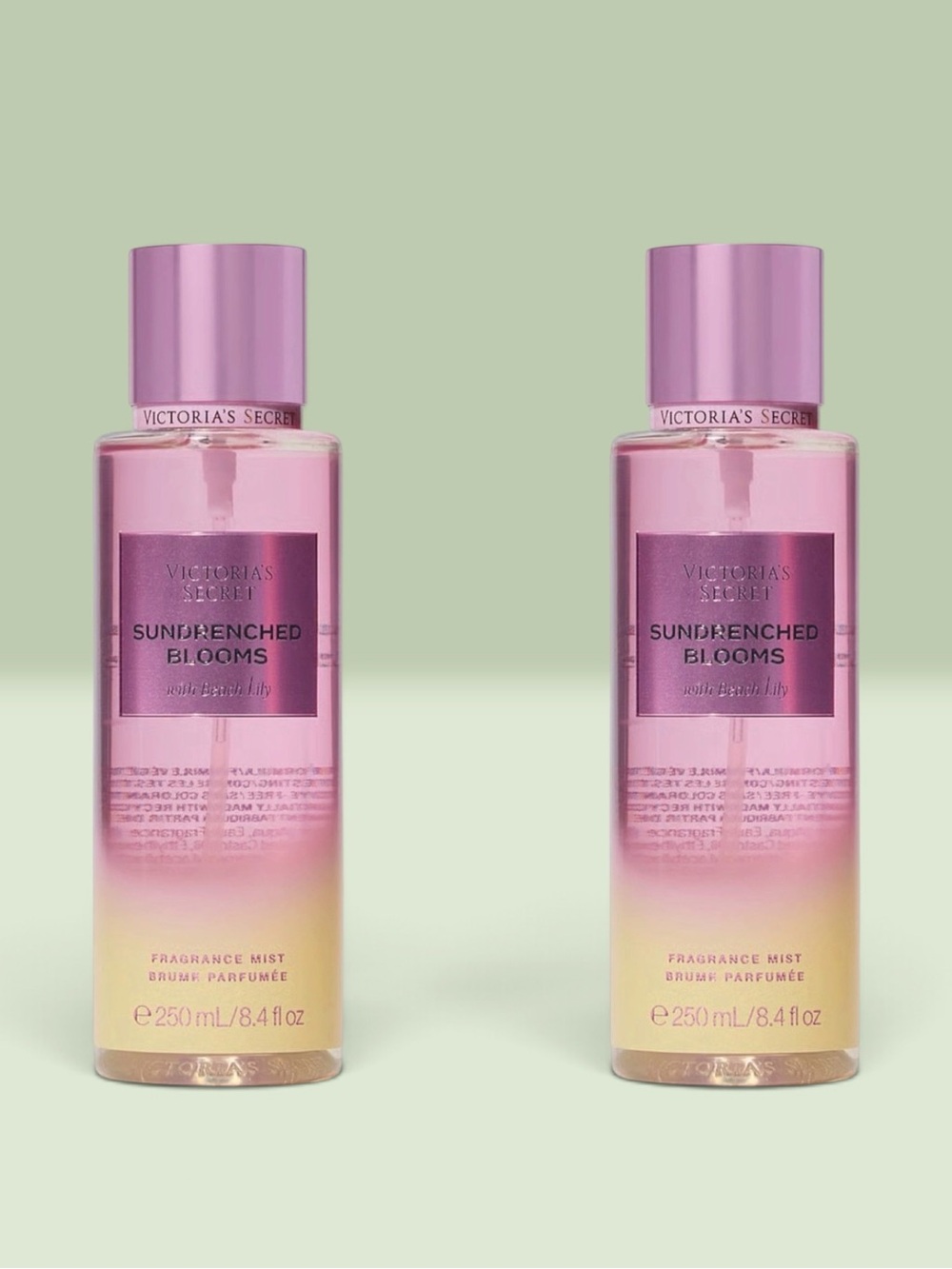 Victoria's Secret SUNDRENCHED BLOOMS Fragrance Mist ~ 8.4 fl.oz. ( Lot of 2 )